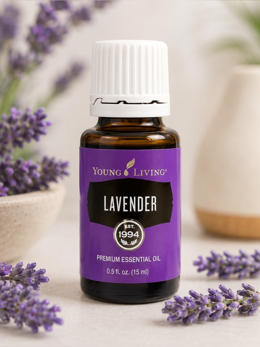 Young Living Lavender Essential Oil 15 mL (0.5 fl oz) – Brand New